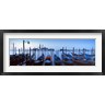 Panoramic Images - Row of gondolas moored near a jetty, Venice, Italy (R762452-AEAEAGOFDM)