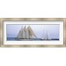 Panoramic Images - Sailboats in the sea, Narragansett Bay, Newport, Newport County, Rhode Island, USA (R762712-AEAEAGMFEY)