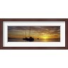 Panoramic Images - Silhouette of sailboats in the sea at sunset, Tahiti, French Polynesia (R763070-AEAEAGLFGM)