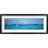 Panoramic Images - Boat in the ocean, Huahine Island, Society Islands, French Polynesia (R764185-AEAEAGOFDM)