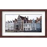 Panoramic Images - Houses along a canal, Bruges, West Flanders, Belgium (R764347-AEAEAGLFGM)