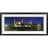 Panoramic Images - Mosque lit up at night, Blue Mosque, Istanbul, Turkey (R765338-AEAEAGOFDM)