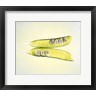 Panoramic Images - Two transparent pea pods with yellow green background (R768316-AEAEAGOFDM)