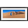 Panoramic Images - Tuareg man leading camel train in desert, Erg Chebbi Dunes, Sahara Desert, Morocco (R778611-AEAEAGOFDM)