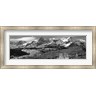 Panoramic Images - Mountains covered with snow and fall colors, near Telluride, Colorado (black and white) (R778709-AEAEAGMFEY)