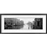 Panoramic Images - Buildings along a canal, view from Ponte dell'Accademia, Grand Canal, Venice, Italy (black and white) (R778818-AEAEAGOFDM)