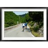 Panoramic Images - Bicyclists on the road, Bonnieux, Vaucluse, Provence-Alpes-Cote d'Azur, France (R781464-AEAEAGOFDM)
