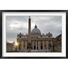 Panoramic Images - Obelisk in front of the St. Peter's Basilica at sunset, St. Peter's Square, Vatican City (R781644-AEAEAGOFDM)