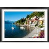 Panoramic Images - Houses at waterfront with boats on Lake Como, Varenna, Lombardy, Italy (R782119-AEAEAGOFDM)