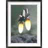 Elena Duvernay/Stocktrek Images - Space shuttle taking off amongst grey smoke and clouds (R792539-AEAEAGOFDM)
