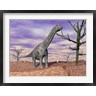 Elena Duvernay/Stocktrek Images - Argentinosaurus standing on the cracked desert ground next to dead trees (R792586-AEAEAGOFDM)