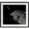 Walter Myers/Stocktrek Images - A manned Asteroid Lander descends toward the surface of an ancient asteroid (R802859-AEAEAGOFDM)