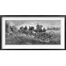 John Parrot/Stocktrek Images - Vintage Civil War print of a team of horses pulling a cannon into battle (R802944-AEAEAGOFDM)