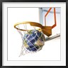 Leonello Calvetti/Stocktrek Images - 3D Rendering of Planet Earth Falling Into a Basketball Hoop (R803616-AEAEAGOFDM)