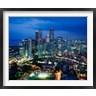Paul Thompson / Danita Delimont - Aerial View of Singapore at Night (R816219-AEAEAGOFDM)