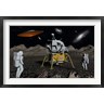 Mark Stevenson/Stocktrek Images - Apollo Astronauts and Alien UFO (R824325-AEAEAGOFDM)