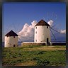 Ric Ergenbright / Danita Delimont - Greece, Mykonos White-washed Windmills (R826275-AEAAAAGADM)