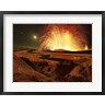 Ron Miller/Stocktrek Images - Future astronauts observe an eruption on Io, Jupiter's super-volcanic Moon (R830637-AEAEAGOFDM)