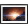 Tobias Roetsch/Stocktrek Images - Gas giant partly hidden in a Nebula (R831155-AEAEAGOFDM)