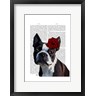 Fab Funky - Boston Terrier with Rose on Head (R838863-AEAEAGOFLM)