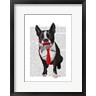 Fab Funky - Boston Terrier With Red Tie and Moustache (R838865-AEAEAGOFLM)