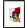 Fab Funky - German Shepherd in Red Woolly Hat (R839079-AEAEAGOFLM)