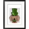 Fab Funky - Dachshund With Green Top Hat and Moustache (R839144-AEAEAGOFLM)