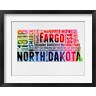 Naxart - North Dakota Watercolor Word Cloud (R847700-AEAEAGOFDM)