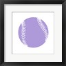Sports Mania - Purple Softball on White (R878028-AEAEAGOEDM)