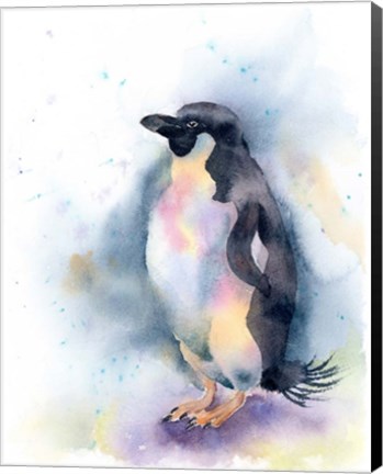 Framed Penguin I Print