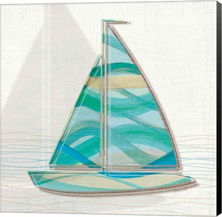 Framed Smooth Sailing II Print