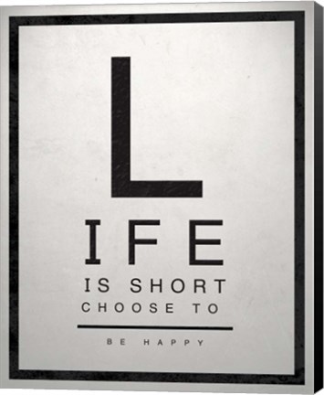 Framed Inspirational Eye Chart IV Print