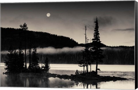 Framed Full Moon At Waldo Print