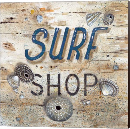 Framed Surf Shop Print