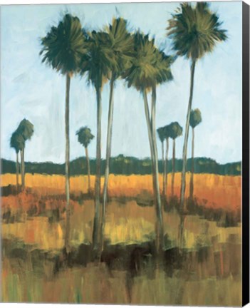 Framed Tall Palms II Print