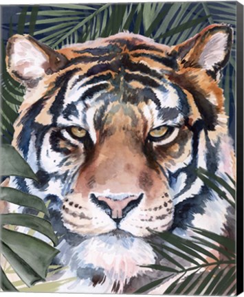 Framed Jungle Cat I Print
