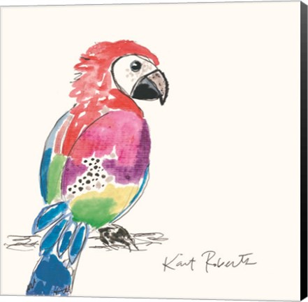 Framed Preston the Parrot Print