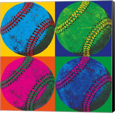 Framed Ball Four - Baseball Print