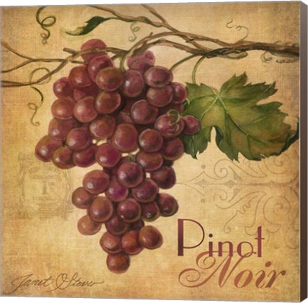 Framed Red Grape Tile Print