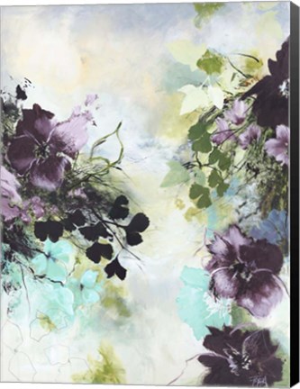 Framed Flower Blush 2 Print