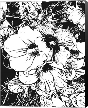 Framed BW Floral No. 6 Print
