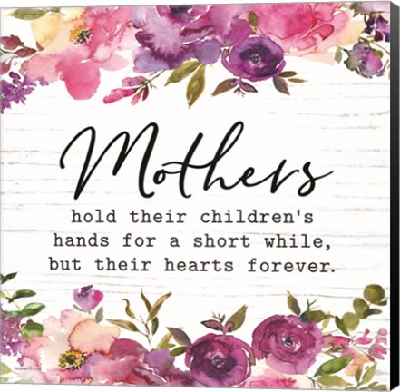 Framed Floral Mothers Hold Print