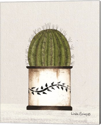 Framed Round Cactus Print
