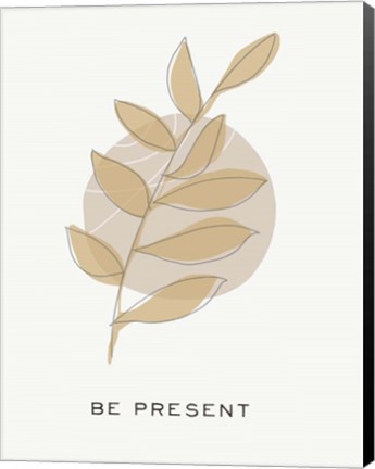 Framed Zen Vibes II-Be Present Print