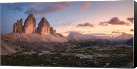 Framed Evening in the Dolomites Print