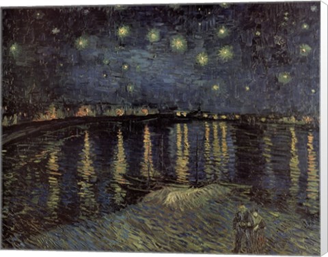 Framed Starry Night over the Rhone, c.1888 Print