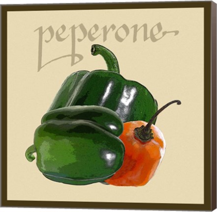 Framed Italian Vegetable IV Print