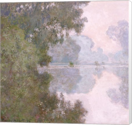 Framed Morning on the Seine, near Giverny, 1896 Print