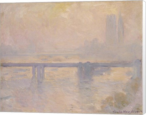 Framed Charing Cross Bridge, 1899 Print