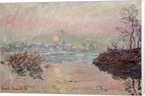 Framed Sunset, 1880 Print